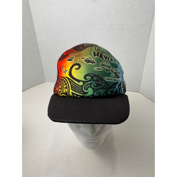 Other - Hawaii Islands Trucker Hat Souvenir Black‎ Mesh Snapback Cap